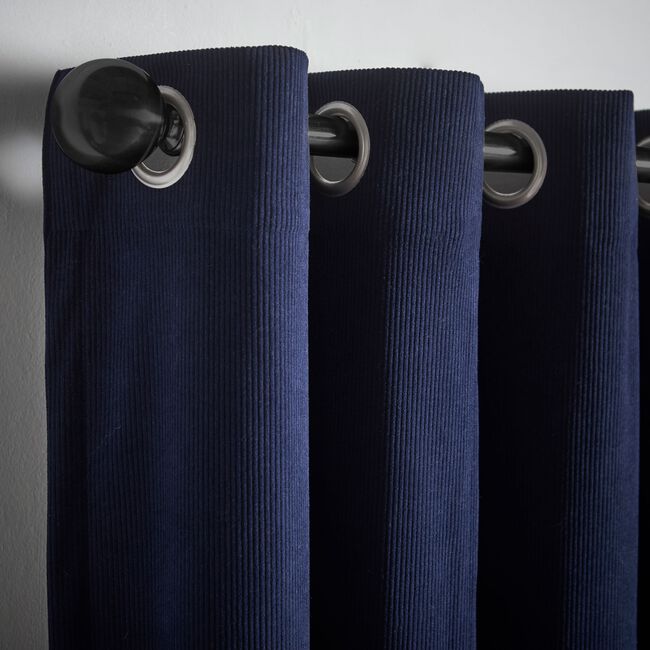 DIM OUT CORDED NAVY 66x72 Curtain