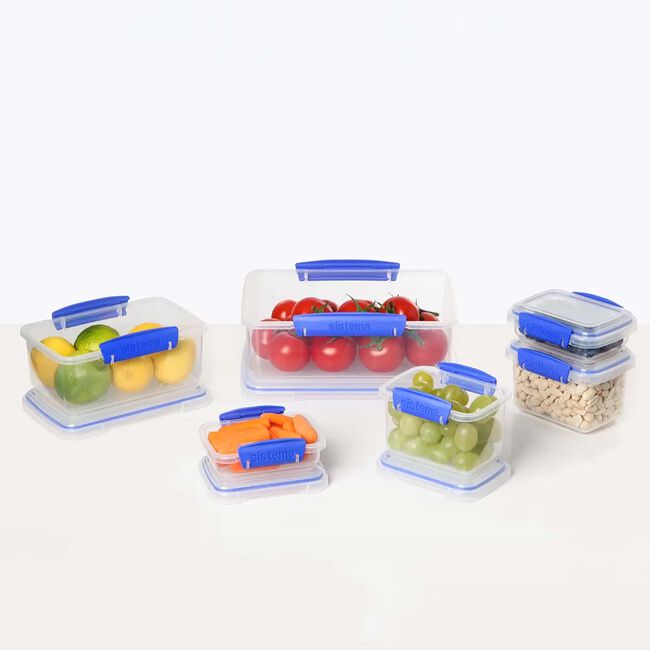 Klip It Airtight Lunch Box Containers 6 Pack