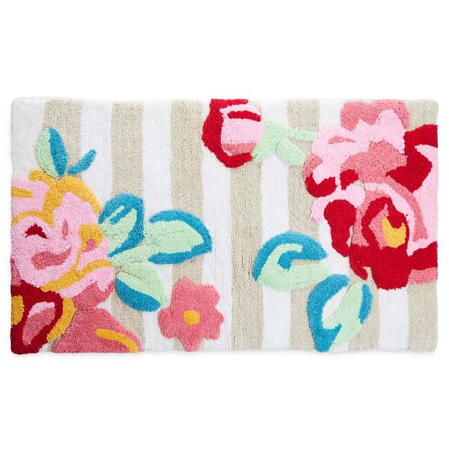 Floral Tufted Bath Mat 50cm x 80cm