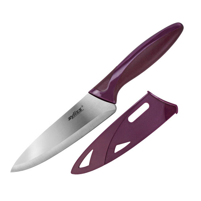 Zyliss Coloured Knife Set w/ Covers - 3pc