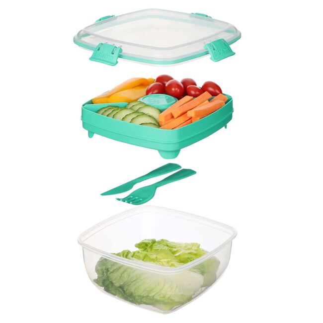 Sistema Salad to Go Lunch Box With Cutlery