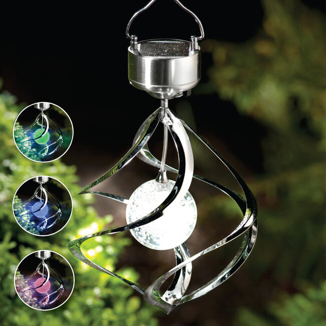 Saturn Wind Spinner Solar Light