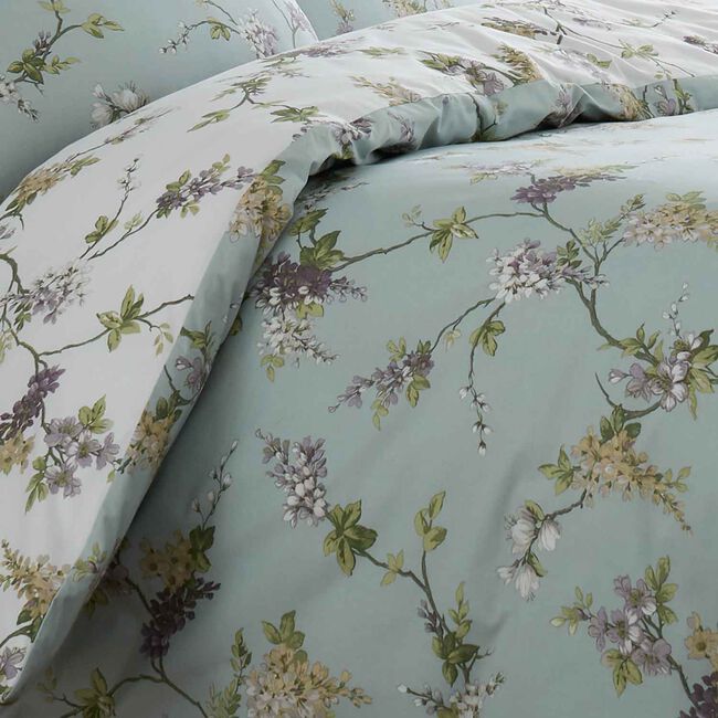 SINGLE DUVET COVER Wisteria Duck Egg