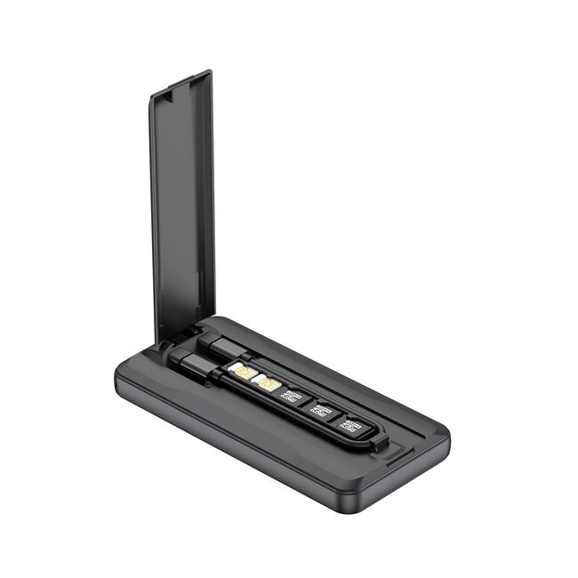 Budi Black 10000mAh Power Bank with Wireless 