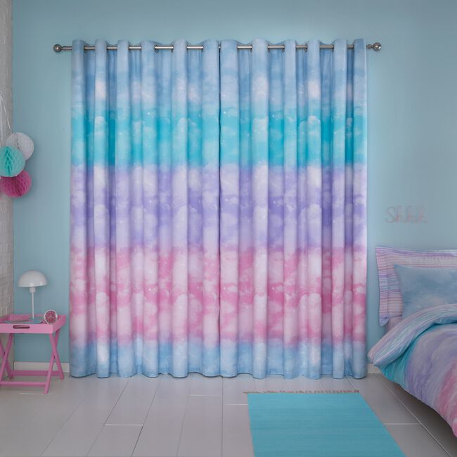 OMBRE CLOUDS 66X72 CURTAIN