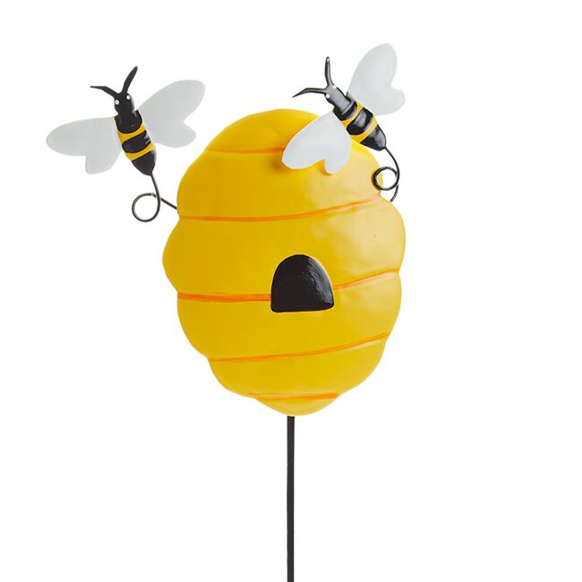 Bee Hive Garden Stake