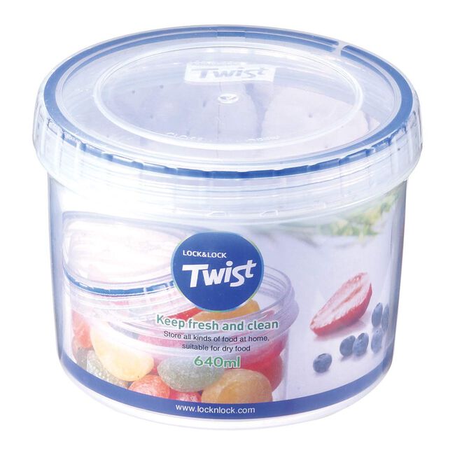 Lock & Lock Twist Round Container 640ml