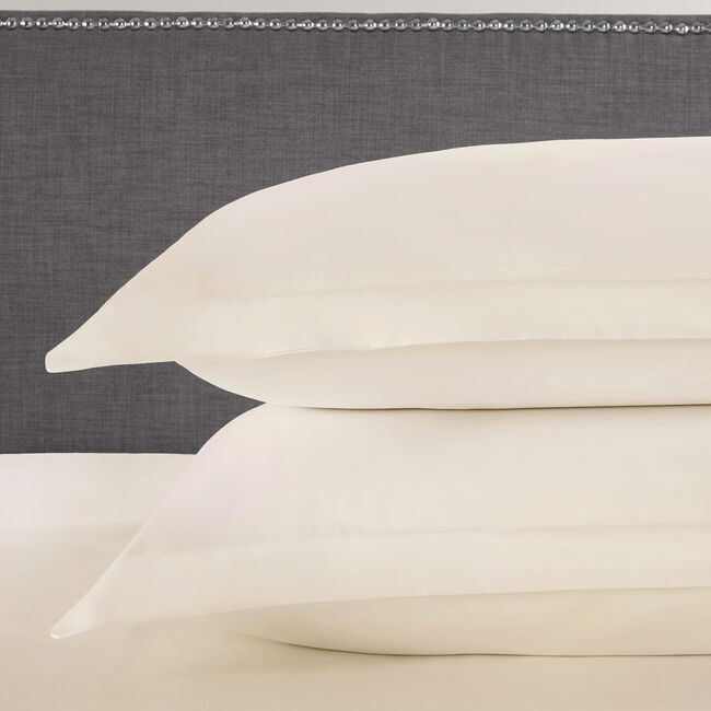 Cotton Oxford Pillowcase Pair - Cream