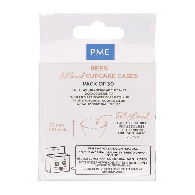 PME Bees Foil-Lined 30 Cupcake Cases