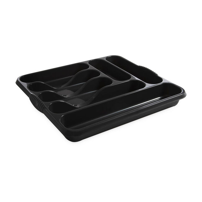 Plastic Large Midnight Cutlery Tray