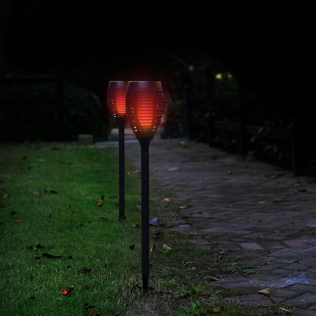 Flickering Flame Solar Garden Stake