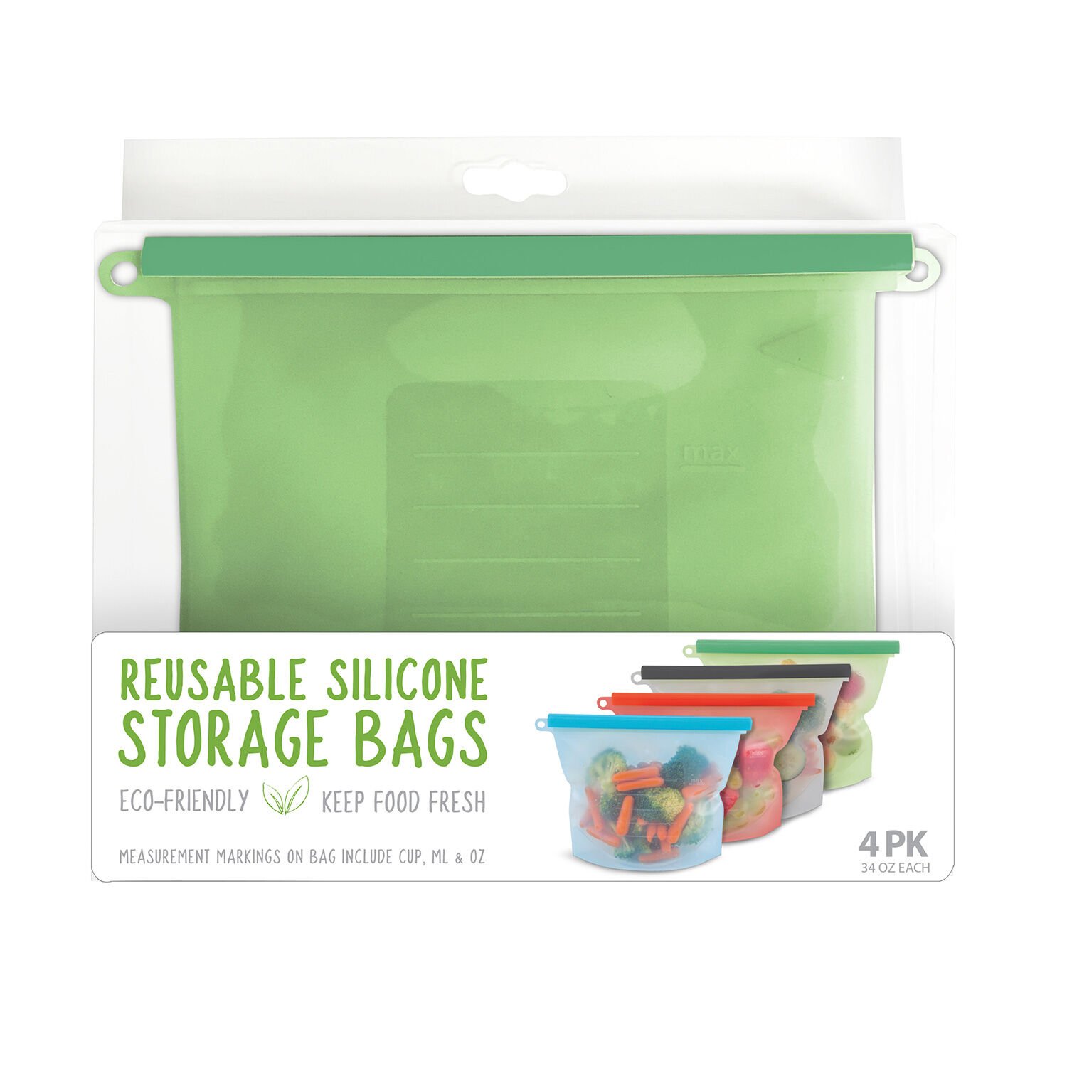 Reusable storage shop bags