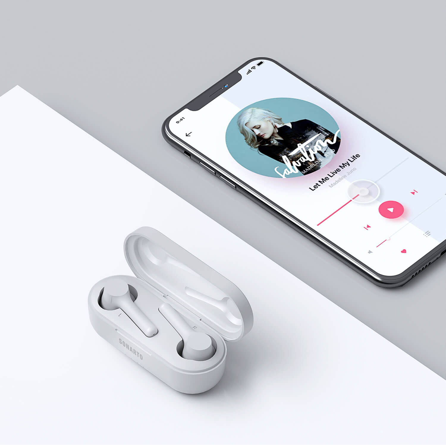 Sonarto True Wireless Earbuds - White